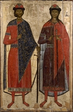 Russian icon - Saints Boris and Gleb