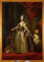 Rokotov, Fyodor Stepanovich - Portrait of Empress Catherine II (1729-1796)