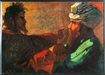 Ge, Nikolai Nikolayevich - Christ and Nicodemus (Study)