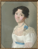 Bardou, Karl Wilhelm - Portrait of Countess Agrafena Yuryevna Obolenskaya (1789-1829), née Neledinskaya-Meletskaya