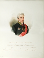 Hau (Gau), Vladimir (Woldemar) Ivanovich - Portrait of Ivan Danilovich Danilov (1770-1852) (From the Album of the Imperial Horse Guards)