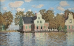 Monet, Claude - Houses at the bank of the river Zaan
