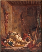 Delacroix, Eugène - A guardhouse in Meknès