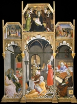 Sano di Pietro - The Birth of the Virgin (Scenes from the Life of the Virgin)
