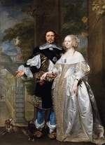 Coques, Gonzales - Portrait of a Married Couple in the Park