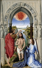 Weyden, Rogier, van der - The Baptism of Christ (The Altar of St. John, middle panel)