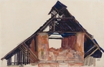 Schiele, Egon - Old Gable