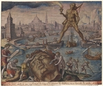 Galle, Philipp (Philips) - The Colossus of Rhodes (from the series The Eighth Wonders of the World) After Maarten van Heemskerck