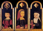 Master of St. Georgsgilde - Archduke Charles, the later Holy Roman Emperor Charles V., with his sisters Eleanor and Isabella at the age of 2 years