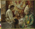 Makovsky, Konstantin Yegorovich - Grandma with Kids (Grandmother's Fairy Tale)