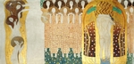 Klimt, Gustav - The Beethoven Frieze, Detail: The Arts, Chorus of Paradise, Embrace