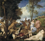 Titian - The Bacchanal of the Andrians