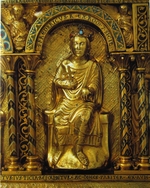 West European Applied Art - The Shrine of Charlemagne, Detail: Frederick II, Holy Roman Emperor