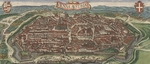 Hoefnagel, Jacob - Bird's-eye view of Vienna from North