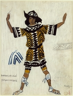 Bakst, Léon - Costume design for the ballet Daphnis et Chloé by M. Ravel