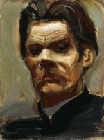 Gallen-Kallela, Akseli - Portrait of the author Maxim Gorky (1868-1939)