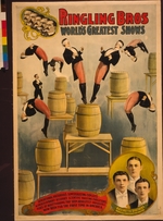 Courier Company Lith. - Ringling Bros, world's greatest shows Raschetta brothers, marvelous somersaulting vaulters