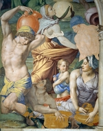 Bronzino, Agnolo - The Gathering of Manna (Detail)