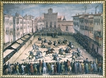 Stradanus (Straet, van der), Johannes - Horse Joust at the Piazza Santa Croce