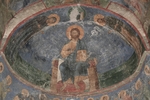 Ancient Russian frescos - Christ Enthroned (Saviour of the World)