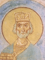 Ancient Russian frescos - King David