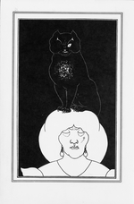 Beardsley, Aubrey - Illustration for the story The black cat by Edgar Allan Poe