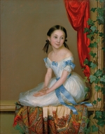 Schwede, Robert - Girl with a cashmere scarf (Portrait of Princess Abamelek-Lazareva)