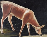 Pirosmani, Niko - Roe deer drinking