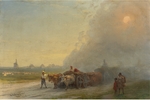 Aivazovsky, Ivan Konstantinovich - Ox-carts in the Ukrainian Steppe