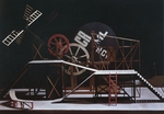 Popova, Lyubov Sergeyevna - Stage design for the theatre play The Magnanimous Cuckold (Le Cocu Magnifique) by F. Crommelynck