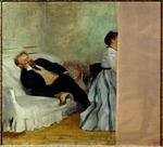 Degas, Edgar - The painter Edouard Manet with his wife Suzanne