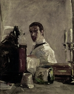 Toulouse-Lautrec, Henri, de - Self-portrait in front of a mirror