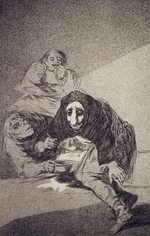 Goya, Francisco, de - The shameful one (Capricho No 54)