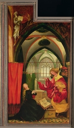 Grünewald, Matthias - The Isenheim Altarpiece. Left wing: Annunciation
