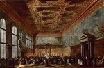 Guardi, Francesco - The Doge of Venice Giving Audience in the Sala del Collegio in the Doge’s Palace