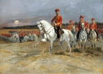 Detaille, Édouard - Tsarevich Nicholas Reviewing the Troops
