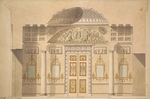 Cameron, Charles - Elevation of the Mirror Wall in the Jasper Study of the Agate Pavilion at Tsarskoye Selo