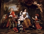 Mignard, Pierre - Louis of France, Grand Dauphin (1661-1711), with his family