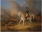 Adam, Albrecht - Napoleon Bonaparte before the burning City of Smolensk