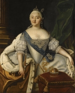 Caravaque, Louis - Portrait of Empress Elizabeth of Russia (1709-1762)