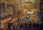 Martin, Pierre-Denis II - The coronation of Louis XV in the Rheims Cathedral, 25 October 1722
