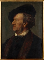 Lenbach, Franz, von - Portrait of the composer Richard Wagner (1813-1883)