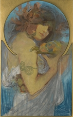 Mucha, Alfons Marie - Study For A Poster Fruit