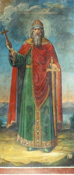 Ancient Russian frescos - Saint Grand Duke Vladimir Svyatoslavich