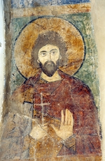 Ancient Russian frescos - Saint Adrian