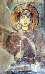 Ancient Russian frescos - Saint Natalia