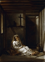 Coypel, Charles-Antoine - Saint Thaïs in her cell