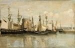 Corot, Jean-Baptiste Camille - La Rochelle. Entrée du port d'échouage