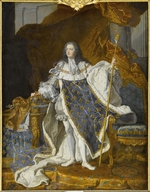 Rigaud, Hyacinthe François Honoré - Portrait of Louis XV in his royal costume