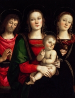 Perugino - Madonna and Child with Saints Catherine of Alexandria and John the Baptist